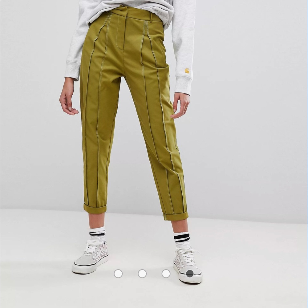 Tailored Utility Pants with Seam Detail
